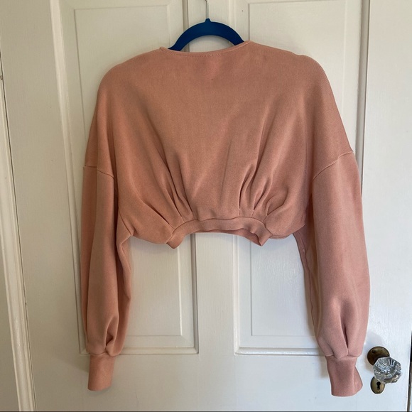 NWOT Haight. Ribbed Pleated Top - Picture 6 of 9